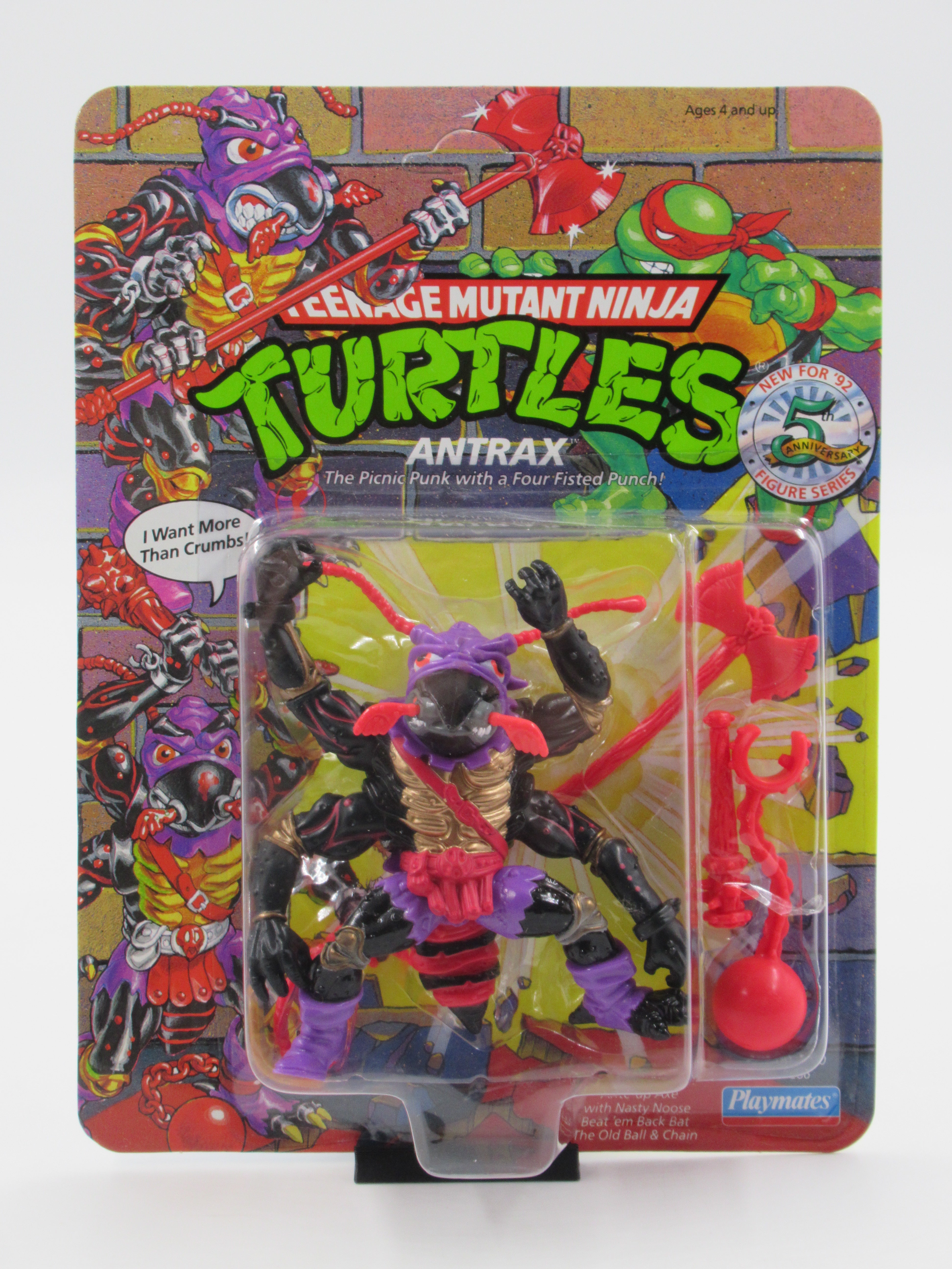 Teenage Mutant Ninja Turtles Antrax 4.5" Figure TMNTs - Playmates (1991)